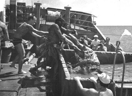 1982 г. Праздник Нептуна на «Матисене»