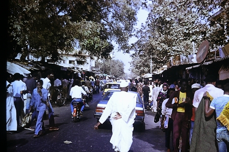 Дакар 1982 г. Рынок в центре города.